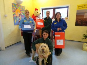 Goody boxes delivered to Dogs Trust, West Calder