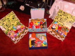 Goody boxes for Lothian Dogs Home, Midlothian